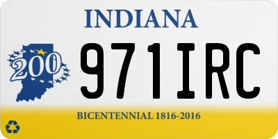 IN license plate 971IRC