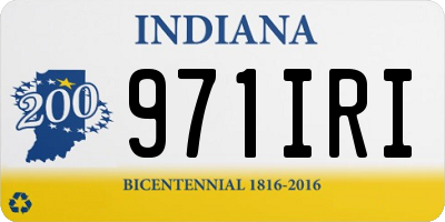 IN license plate 971IRI
