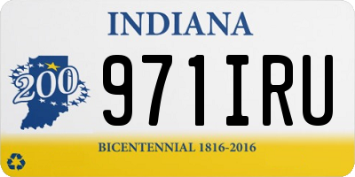 IN license plate 971IRU