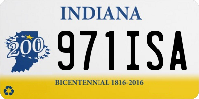 IN license plate 971ISA