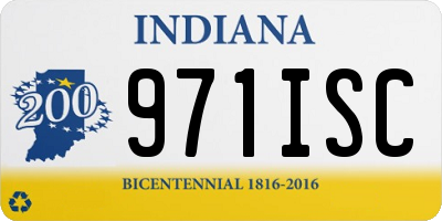 IN license plate 971ISC