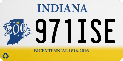 IN license plate 971ISE