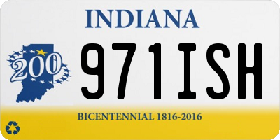 IN license plate 971ISH