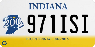 IN license plate 971ISI