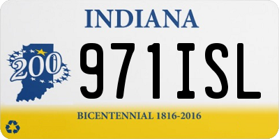 IN license plate 971ISL