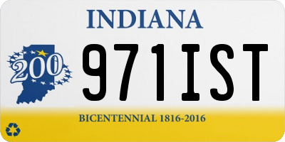 IN license plate 971IST