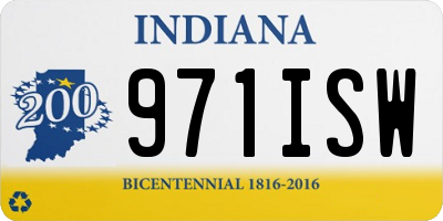 IN license plate 971ISW