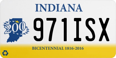 IN license plate 971ISX