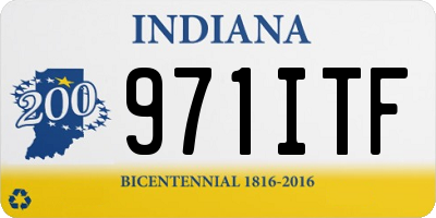 IN license plate 971ITF