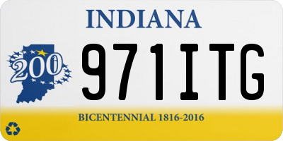 IN license plate 971ITG