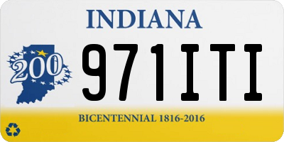 IN license plate 971ITI