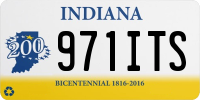 IN license plate 971ITS