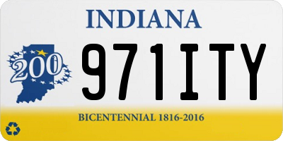 IN license plate 971ITY