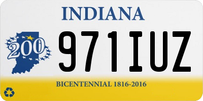 IN license plate 971IUZ