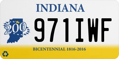 IN license plate 971IWF