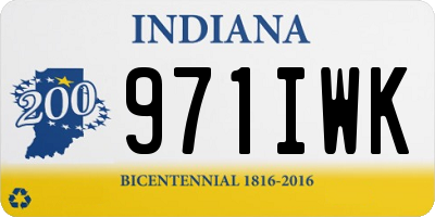 IN license plate 971IWK