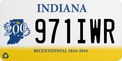 IN license plate 971IWR
