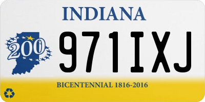 IN license plate 971IXJ