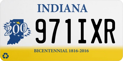 IN license plate 971IXR