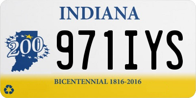 IN license plate 971IYS