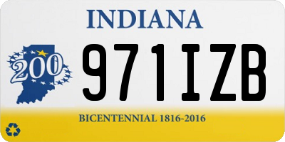 IN license plate 971IZB