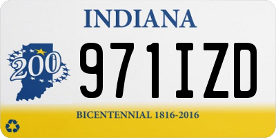 IN license plate 971IZD