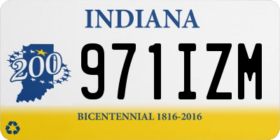 IN license plate 971IZM
