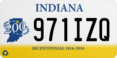 IN license plate 971IZQ