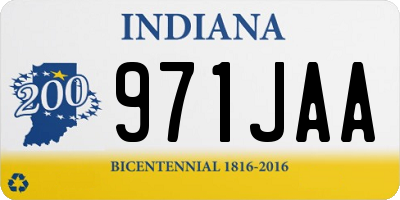 IN license plate 971JAA
