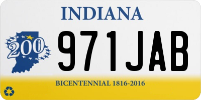 IN license plate 971JAB