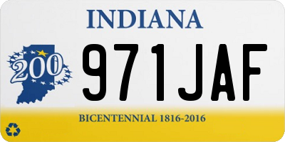 IN license plate 971JAF