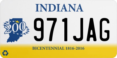 IN license plate 971JAG
