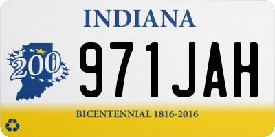 IN license plate 971JAH