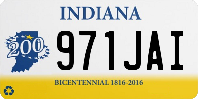 IN license plate 971JAI