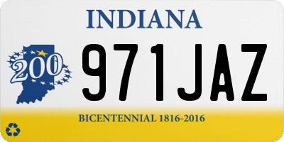 IN license plate 971JAZ