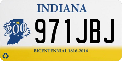 IN license plate 971JBJ