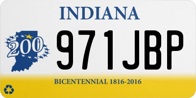 IN license plate 971JBP