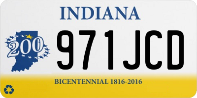 IN license plate 971JCD
