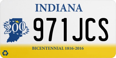 IN license plate 971JCS
