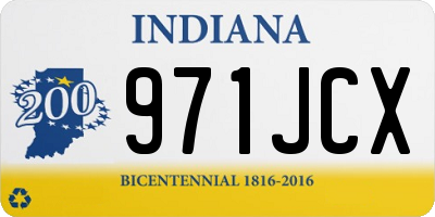 IN license plate 971JCX