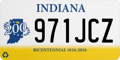 IN license plate 971JCZ