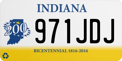 IN license plate 971JDJ