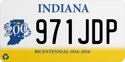 IN license plate 971JDP