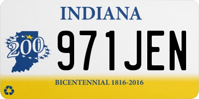 IN license plate 971JEN