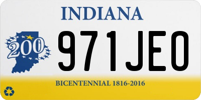 IN license plate 971JEO