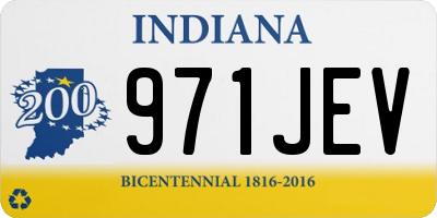 IN license plate 971JEV