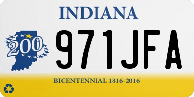 IN license plate 971JFA