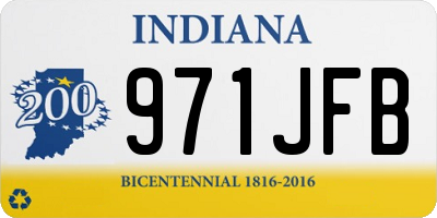 IN license plate 971JFB