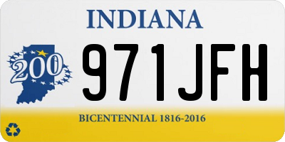 IN license plate 971JFH