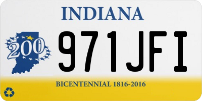 IN license plate 971JFI